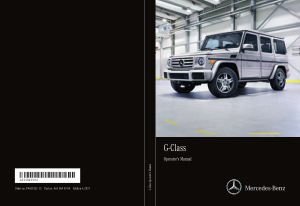 2017 Mercedes Benz G Class COMAND Operator Instruction Manual